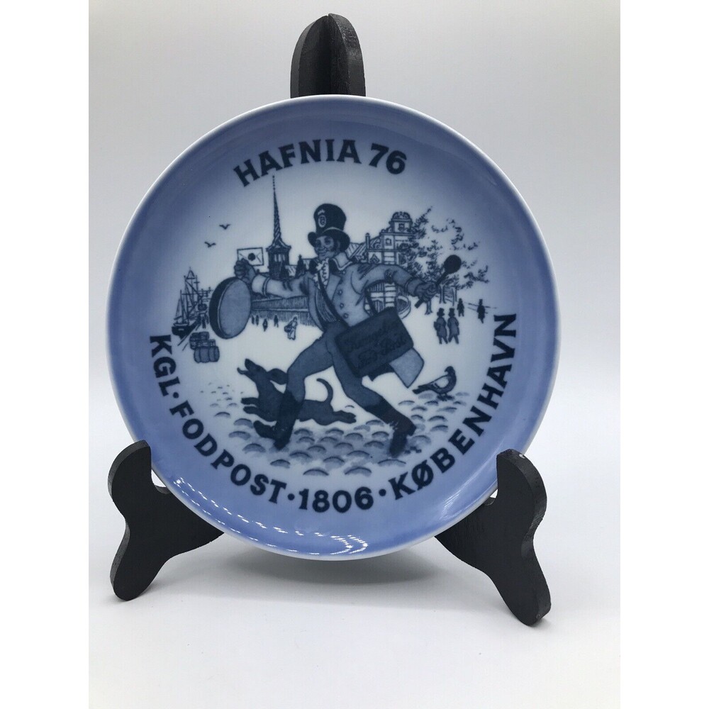 B&G Jubilee plate, Hafnia Post,‎ Royal Mail 1806-1976, Bing & Grondahl 6"